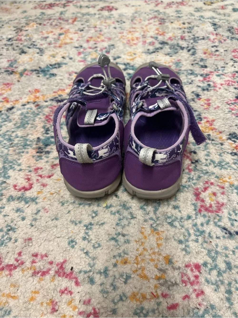 Keen Kids Purple Outdoor Sandals with Gray Accents